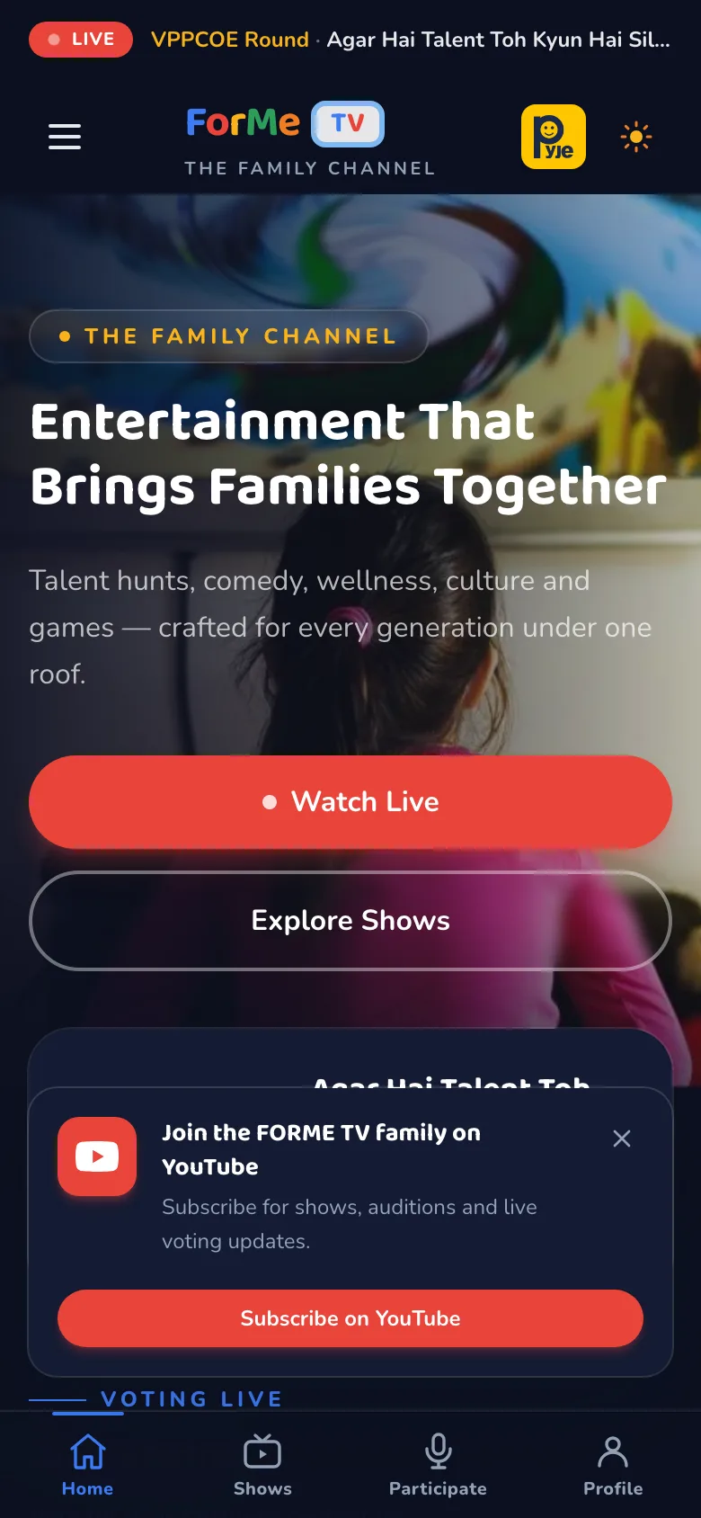 ForMe TV — The Family Channel mobile