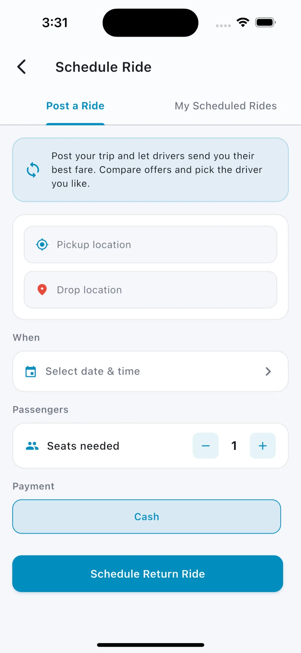 Coming Bro — Passenger App